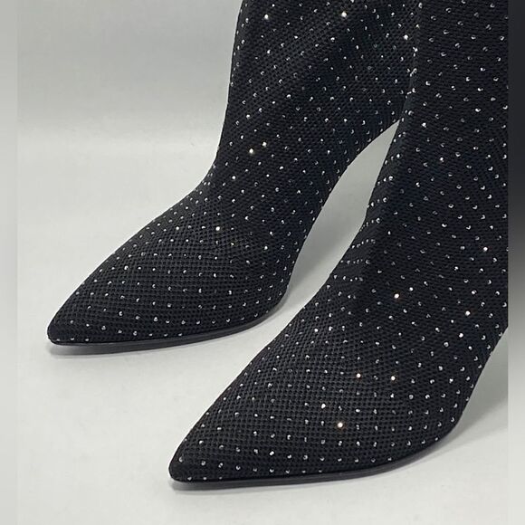 Balmain Skye Knit Crystal Ankle Boots size 40 - Picture 5 of 13